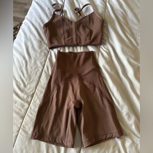 NEW Aerie Biker Short Set